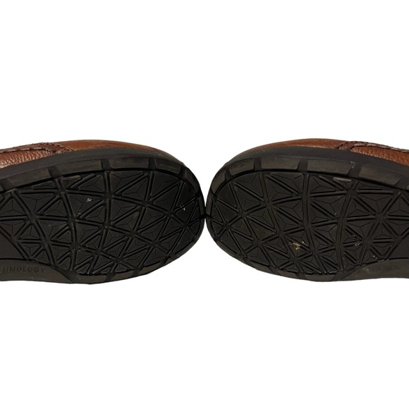 Earth Kalso Technology Size 8 Cream Furry Brown Leather Slide Clog - Picture 5 of 6